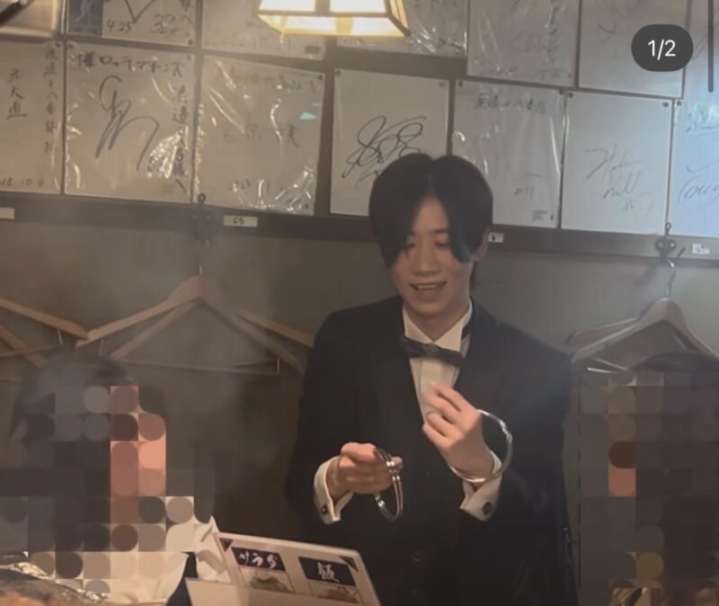 出張マジックの会場の様子